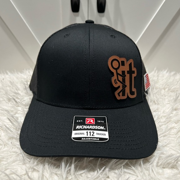 Laser engraved F* It Richardson 112 trucker hat. - Picture 2 of 2